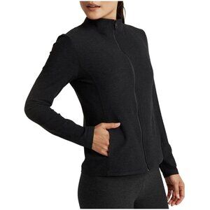 Beyond Yoga Spacedye On The Go Mock Neck Jacket darkest night black gray S small